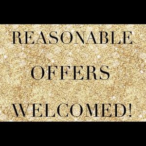 Reasonable offers welcomed